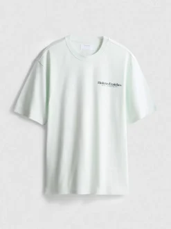 Camiseta con estampado gráfico de ostras