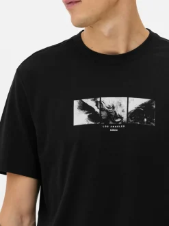 Camiseta con estampado gráfico de ángel