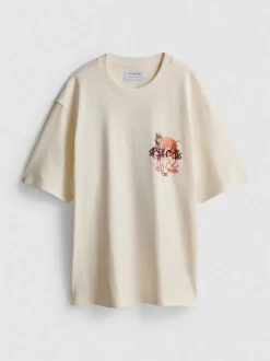 Camiseta con gráfico de grúa