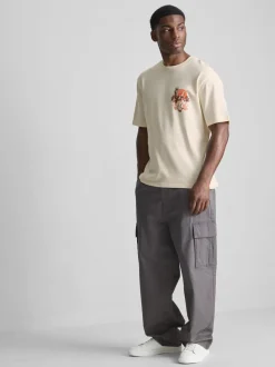 Camiseta con gráfico de grúa