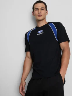 Camiseta con panel Subaru