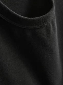 Camiseta corta clásica con mucho algodón