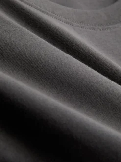 Camiseta de algodón cuadrada con estampado gráfico