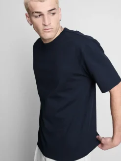 Camiseta de algodón de corte holgado
