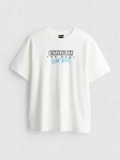 Camiseta de algodón puro con estampado de Eminem