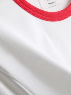 Camiseta de algodón puro ribeteada del Orgullo