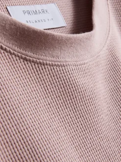 Camiseta de corte cuadrado con textura