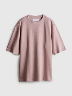 Camiseta de corte cuadrado con textura