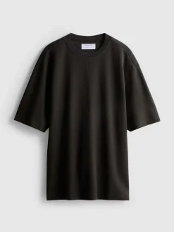 Camiseta de corte cuadrado con textura