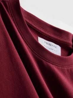 Camiseta de corte recto de algodón puro