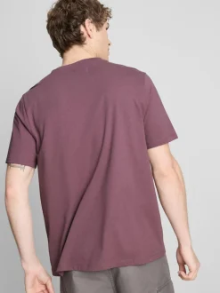 Camiseta de corte recto de algodón puro