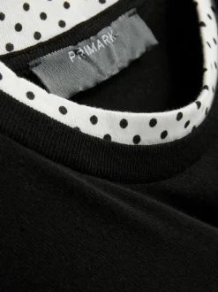 Camiseta de cuello redondo de doble capa