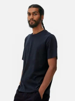 Camiseta de cuello redondo y corte recto