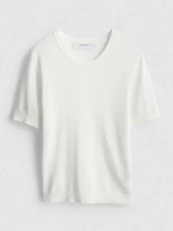 Camiseta de manga corta de punto compacto