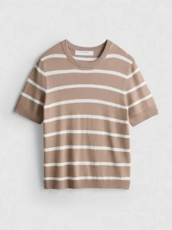 Camiseta de manga corta de punto compacto