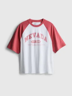 Camiseta de manga raglán «Nevada»
