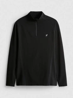 Camiseta deportiva con cremallera de 1/4