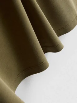 Camiseta de punto con cuello anudado