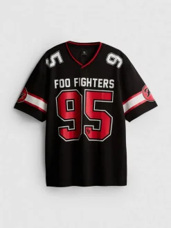 Camiseta de punto de malla de Foo Fighters