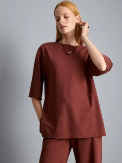 Camiseta de punto holgada