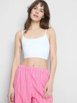 Camiseta de tirantes corta sin costuras