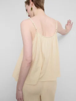 Camiseta de tirantes de algodón puro