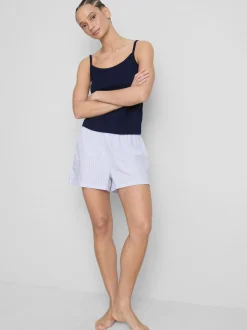 Camiseta de tirantes de pointelle con mucho algodón