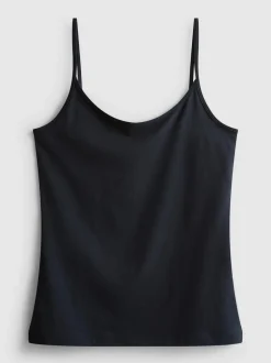 Camiseta de tirantes elástica con algodón