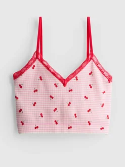 Camiseta de tirantes sin costuras estampada