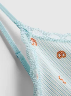 Camiseta de tirantes sin costuras estampada