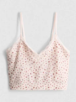 Camiseta de tirantes sin costuras estampada
