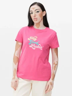 Camiseta estampada con mensaje