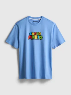 Camiseta gráfica de algodón de Super Mario