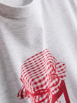 Camiseta gráfica de algodón puro