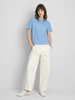 Camiseta gráfica de algodón puro