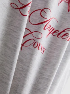 Camiseta gráfica de algodón puro