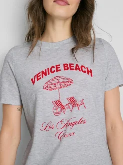 Camiseta gráfica de algodón puro
