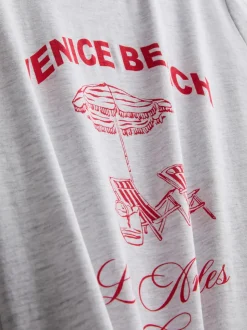 Camiseta gráfica de algodón puro