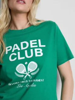 Camiseta gráfica de algodón puro
