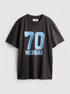 Camiseta gráfica de algodón puro «Michigan»