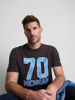 Camiseta gráfica de algodón puro «Michigan»