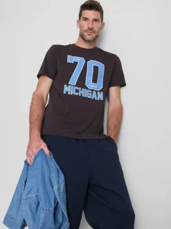 Camiseta gráfica de algodón puro «Michigan»
