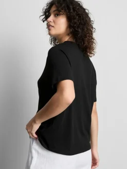 Camiseta gráfica de algodón puro