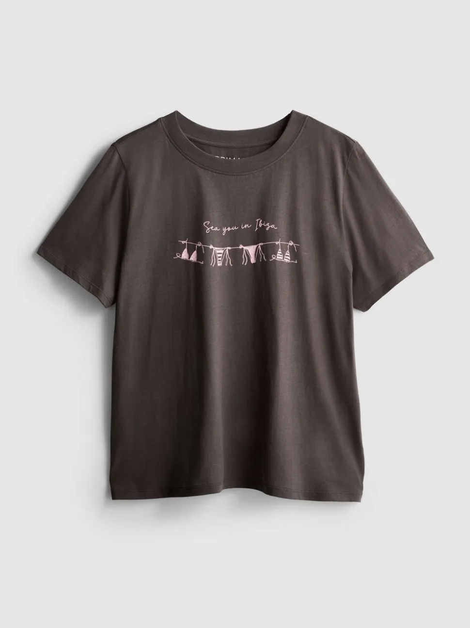 Camiseta gráfica de manga corta de algodón