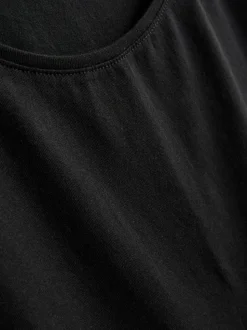 Camiseta sin mangas básica elástica