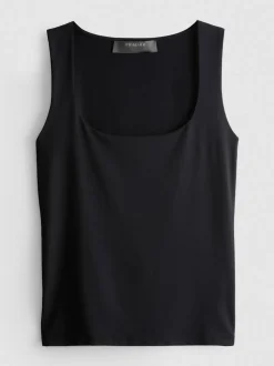Camiseta sin mangas de escote cuadrado