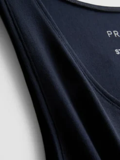 Camiseta sin mangas de escote amplio