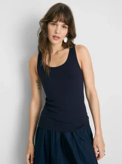 Camiseta sin mangas de escote amplio