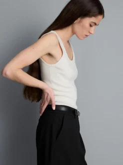 Camiseta sin mangas de punto