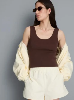 Camiseta sin mangas de punto